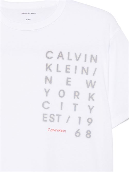 T-shirt bambino Calvin Klein bianca Calvin Klein Kids | LVCKSJA02BYAF